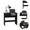Tuhome 15.8 / 15.75 in. D X 29.8 / 39.65 in. H, 31.5 / 7.87 in. W X Laminate, Black CLW5593 - alternate 1